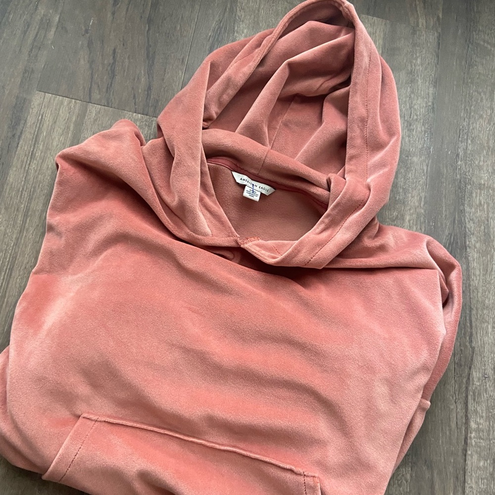 American Eagle cozy ever after velour hoodie